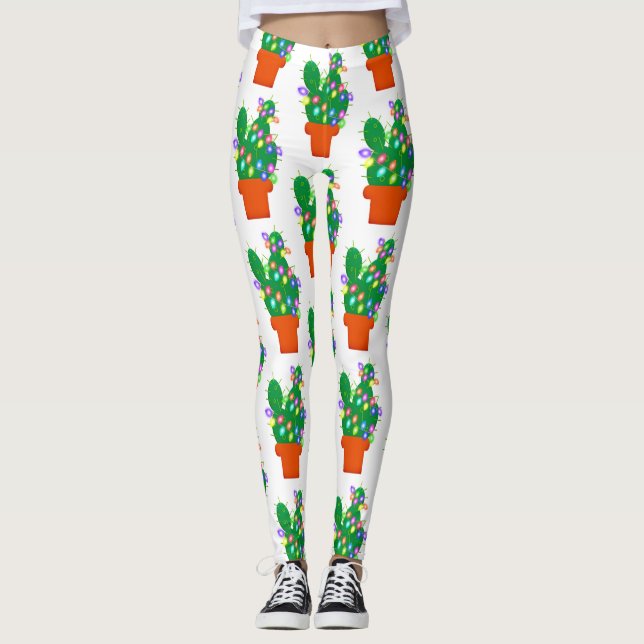 Weihnachtsbaum Leggings (Vorderseite)