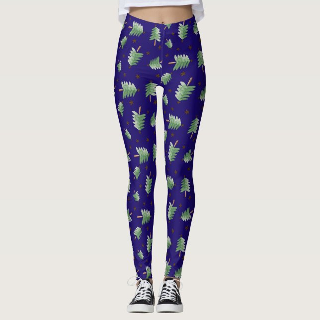 Weihnachtsbaum Leggings (Vorderseite)