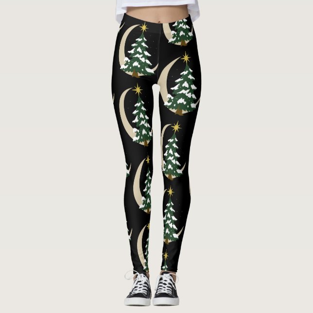Weihnachtsbaum-Leggings, kaufen Sie mit passendem  Leggings (Vorderseite)