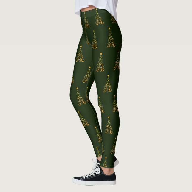 Weihnachtsbaum-Leggings Leggings (Links)