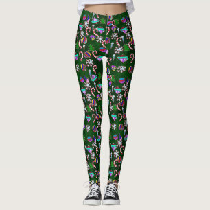 Weihnachtsbaum-Leggings Leggings
