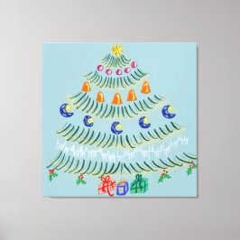 Weihnachtsbaum Leinwanddruck