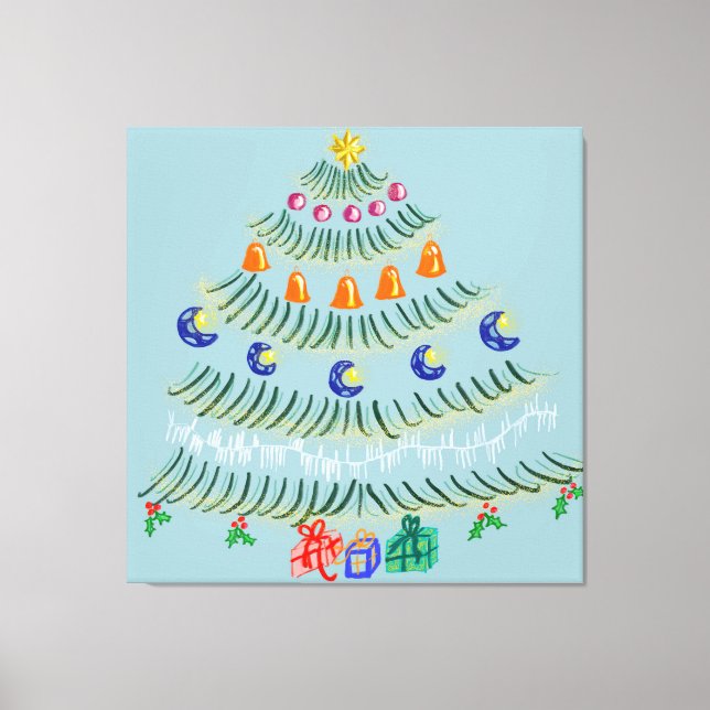 Weihnachtsbaum Leinwanddruck (Vorderseite)