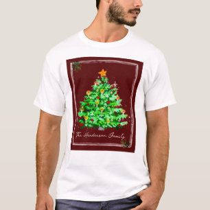 Weihnachtsbaum-Leuchten Benutzerdefiniert  T-Shirt