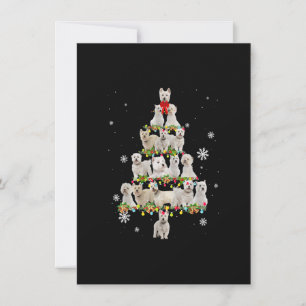 Weihnachtsbaum-Lichter Hunde liebt Weihnachten Einladung