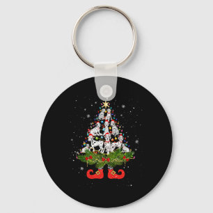 Weihnachtsbaum Lichter Niedliche Weihnachtsmannmüt Schlüsselanhänger