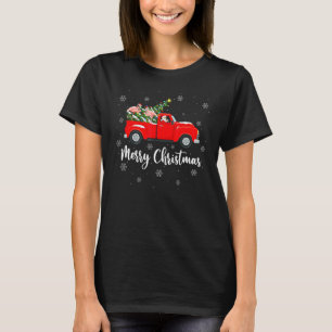 Weihnachtsbaum-Lichter Santa-Flamingo roter LKW Fr T-Shirt