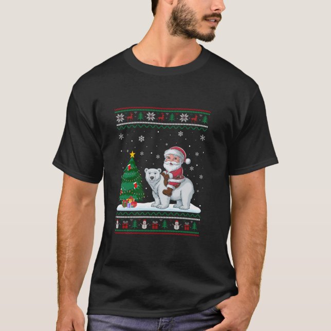 Weihnachtsbaum Lichter Weihnachten Weihnachtsfeier T-Shirt (Vorderseite)