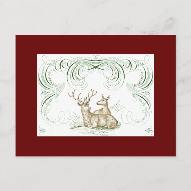 Weihnachtsbaum "Lieber Weihnachtsmann" Postkarte (Vorderseite)