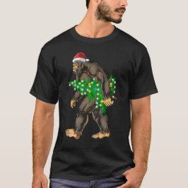 Weihnachtsbaum Lights Xmas Sasquatch Lover T-Shirt
