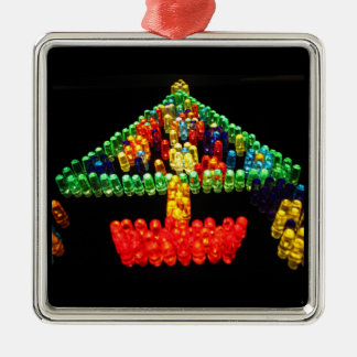 Weihnachtsbaum Lite Brite Silbernes Ornament