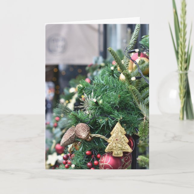 Weihnachtsbaum London Festsaison Fotografie Karte (Vorderseite)