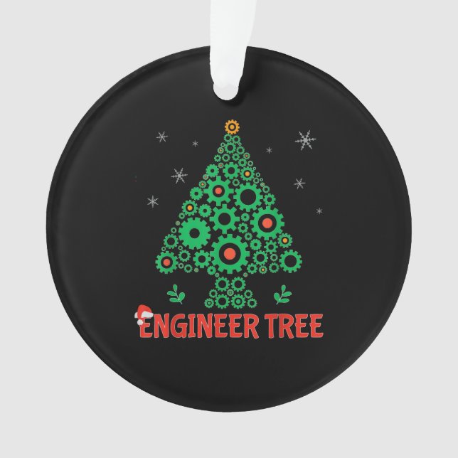 Weihnachtsbaum-Maschinenbau Ornament (Vorderseite)