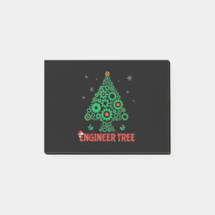 Weihnachtsbaum-Maschinenbau Post-it Klebezettel