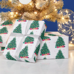 Weihnachtsbaum mit Geschenken Geschenkpapier