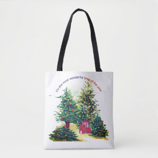 Weihnachtsbaum mit Geschenken Tasche