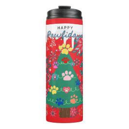 Weihnachtsbaum mit Kuppelschmuck Thermosbecher