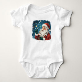 Weihnachtsbaum mit Lichtern Baby Strampler
