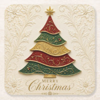Weihnachtsbaum mit ornamentaler Goldemaille