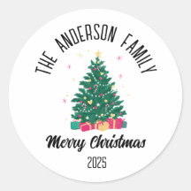 Weihnachtsbaum mit personalisiertem Namen und Lich