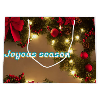 Weihnachtsbaum mit roten Bögen Große Geschenktüte