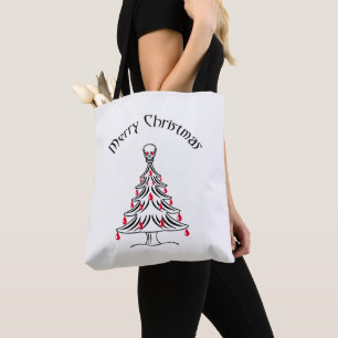 Weihnachtsbaum mit Schädel Tasche