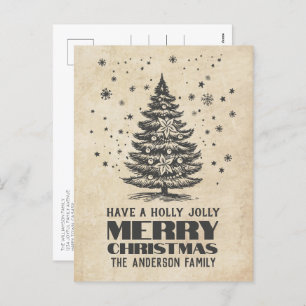 Weihnachtsbaum mit Schneeflocken Weihnachten