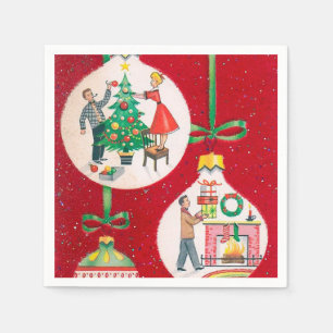 Weihnachtsbaum mit Servietten aus Party