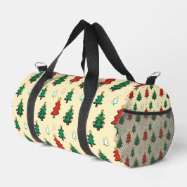 Weihnachtsbaum mit sternenüberragenden nahtlosen M Duffle Bag