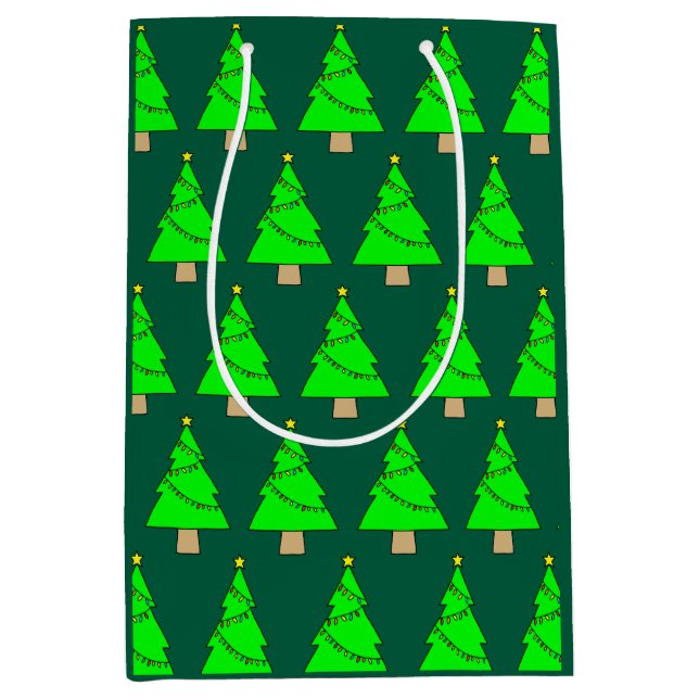 Weihnachtsbaum Mittlere Geschenktüte (Vorderseite)