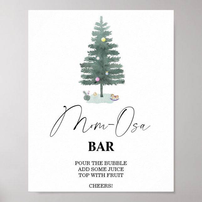 Weihnachtsbaum - Mo-osa-Bar Poster (Vorne)