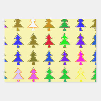 Weihnachtsbaum Modernes Verpackungspapier Geschenkpapier Set