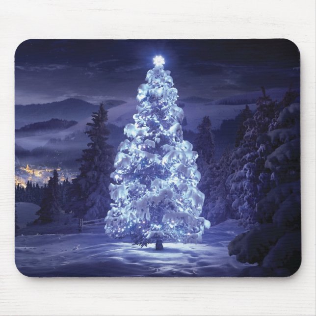 Weihnachtsbaum Mousepad (Vorne)