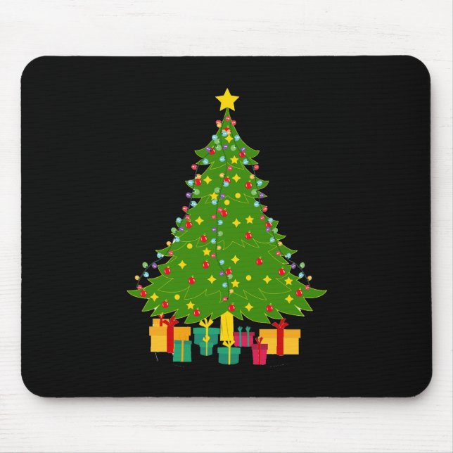 Weihnachtsbaum Mousepad (Vorne)