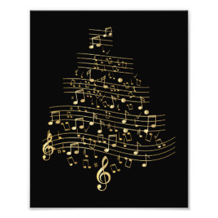 Weihnachtsbaum Musiknote Musiker Mutter Geschenk Fotodruck