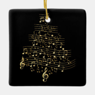 Weihnachtsbaum Musiknote Musiker Mutter Geschenk Keramikornament