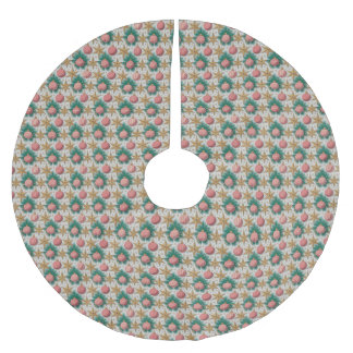 Weihnachtsbaum-Muster-Baumskirt Polyester Weihnachtsbaumdecke