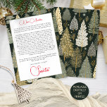 Weihnachtsbaum Muster Brief von der Weihnachtskart Feiertagskarte<br><div class="desc">Weihnachtsbaum Muster Brief von Santa. Verfügbar in digitaler Form oder gedruckt. Personalisieren Sie die Wörter einfach auf Ihre eigenen Bedürfnisse.</div>