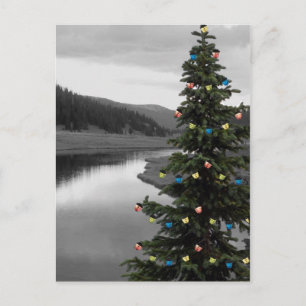 Weihnachtsbaum nach Berg Feiertagspostkarte