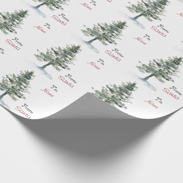 Weihnachtsbaum nach und nach dem Namen Geschenkpapier (Ecke)