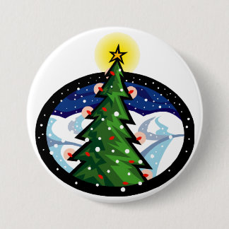 Weihnachtsbaum nachts button