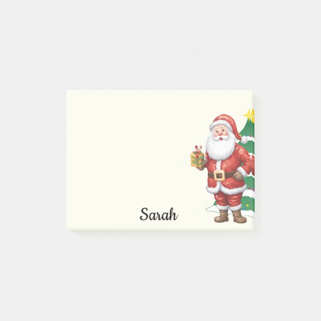 Weihnachtsbaum Name Niedlich Saison hinzufügen Post-it Klebezettel (Vorderseite)