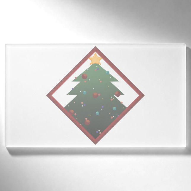 Weihnachtsbaum Namenschild (Vorderseite)