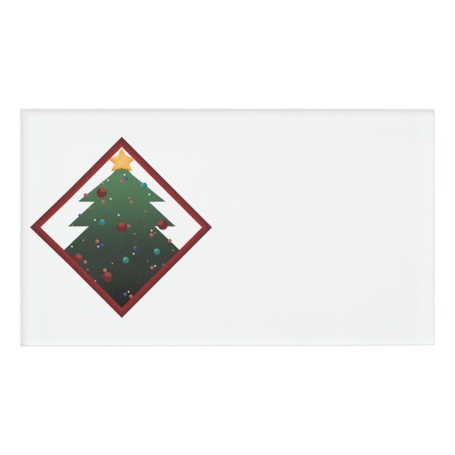 Weihnachtsbaum Namenschild (Vorderseite)