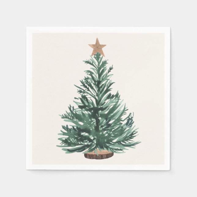Weihnachtsbaum Napkins Serviette (Vorderseite)