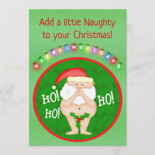 Weihnachtsbaum-Naughi-Party Einladung