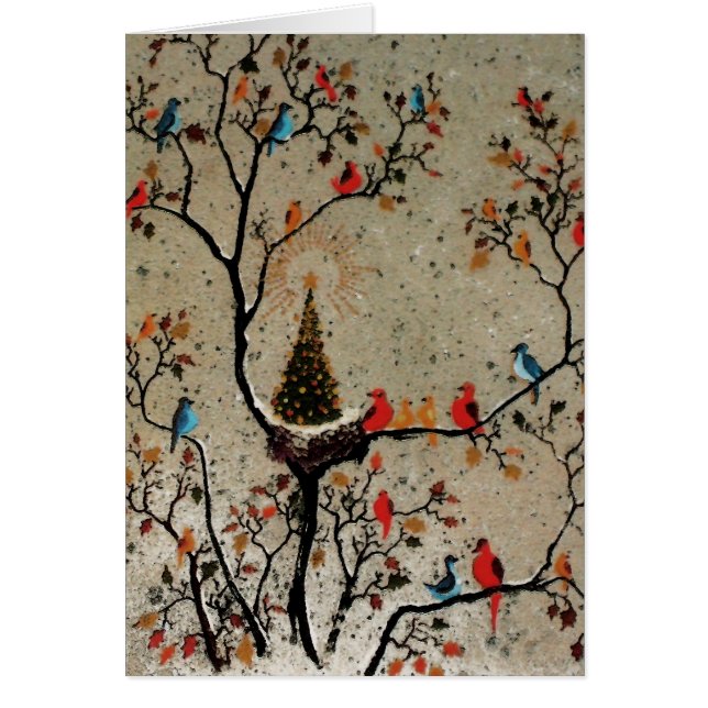 Weihnachtsbaum Nest ~ Karte (Vorne)