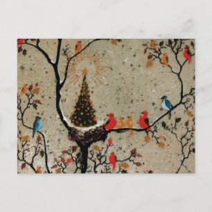 Weihnachtsbaum-Nest ~ Postkarte