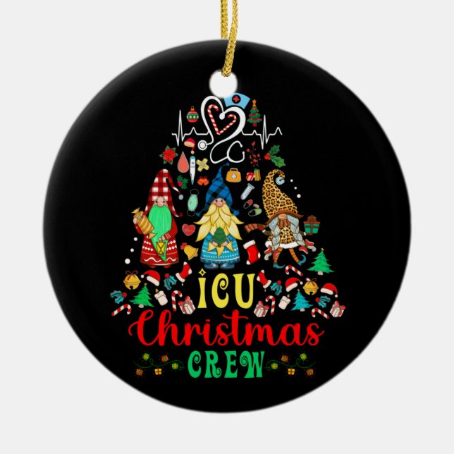 Weihnachtsbaum NICU Nurse Doctor Neonatal Squad Keramik Ornament (Vorne)