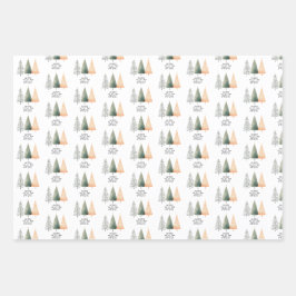 Weihnachtsbaum Niedlich Geschenkpapier Set